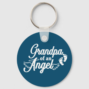 Morfar av en ängel Keychain Nyckelring