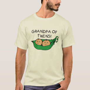 Morfar av twillingarpoden t-shirt