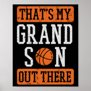 Morfar där ute Basketball Grandma Grandpa Manar Poster