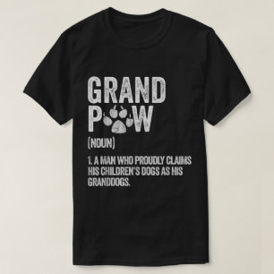 Morfar Definition Rolig Hund Älskare Design T Shirt