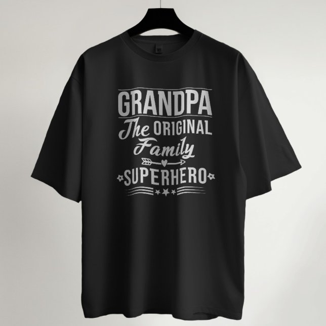Morfar, den ursprungliga familjens superhjälte, fu t shirt (Skapare uppladdad)