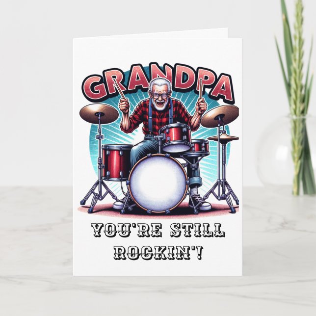 Morfar, du skjuter fortfarande" | Födelsedag Humor Kort (Framsida)