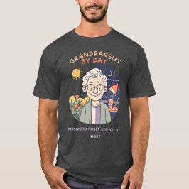 Morfar eller mormor på dagen, lösenordsåterställni t shirt