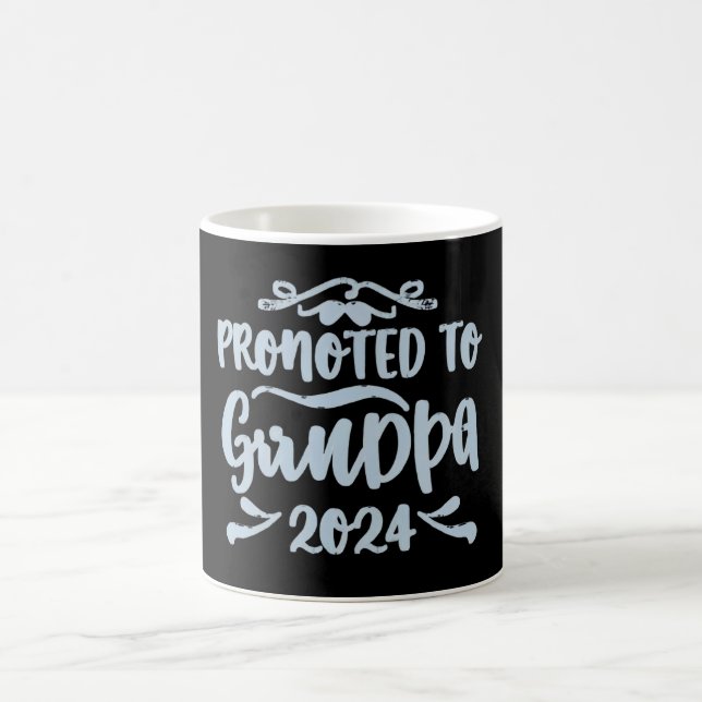 morfar est 2024, Promoted to Grandpa Est. 2024 Kaffemugg (Center)