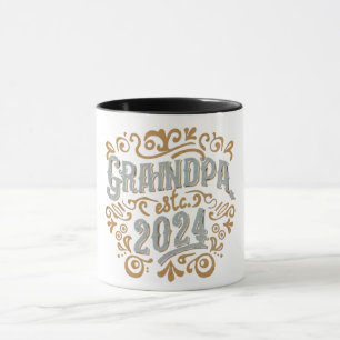 morfar est 2024, Promoted to Grandpa Est. 2024 Mugg