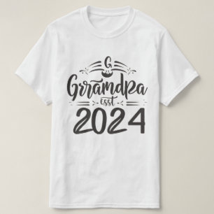 morfar est 2024, Promoted to Grandpa Est. 2024 T Shirt