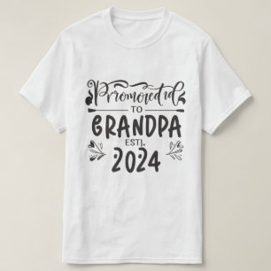 morfar est 2024, Promoted to Grandpa Est. 2024 T Shirt
