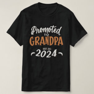 morfar est 2024, Promoted to Grandpa Est. 2024 T Shirt