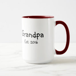 Morfar - etablerad 2016 - 15 uns kaffemugg