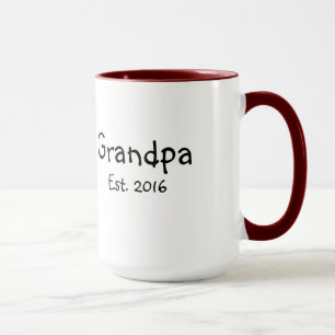 Morfar - etablerad 2016 - 15 uns kaffemugg