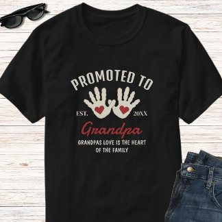 Morfar etablerade bebishandavtryck Personligt cita T Shirt