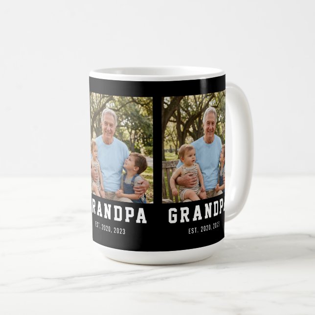 Morfar etablerade fet svart 3 Foto  Kaffemugg (Framsida höger)