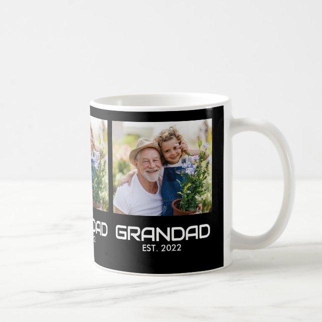Morfar etablerade fet svart 3 Foto Kaffemugg (Höger)