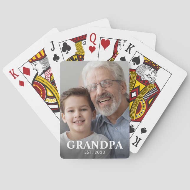 Morfar etablerade foto mormors dag casinokort (Baksidan)