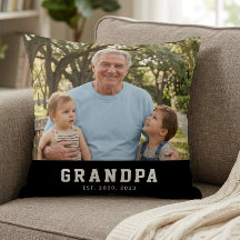 Morfar etablerade modern fet vit foto