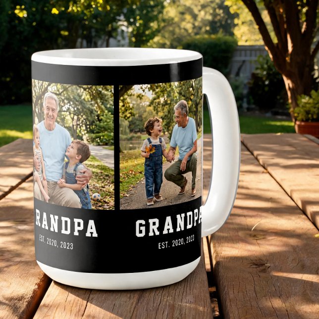 Morfar etablerade modern svart 3 bild kaffemugg (Skapare uppladdad)