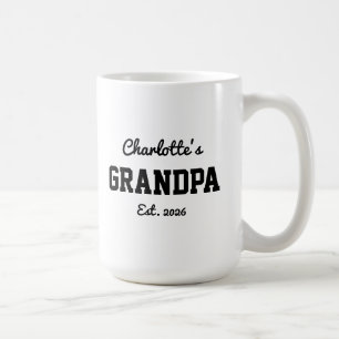 Morfar Etablerade Modigt Modernt Namn Kaffemugg
