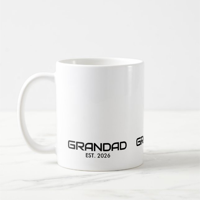 Morfar etablerade Ny Morfar-gåva Kaffemugg (Vänster)