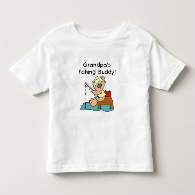 Morfar fiskekompis tee shirt (Framsida)