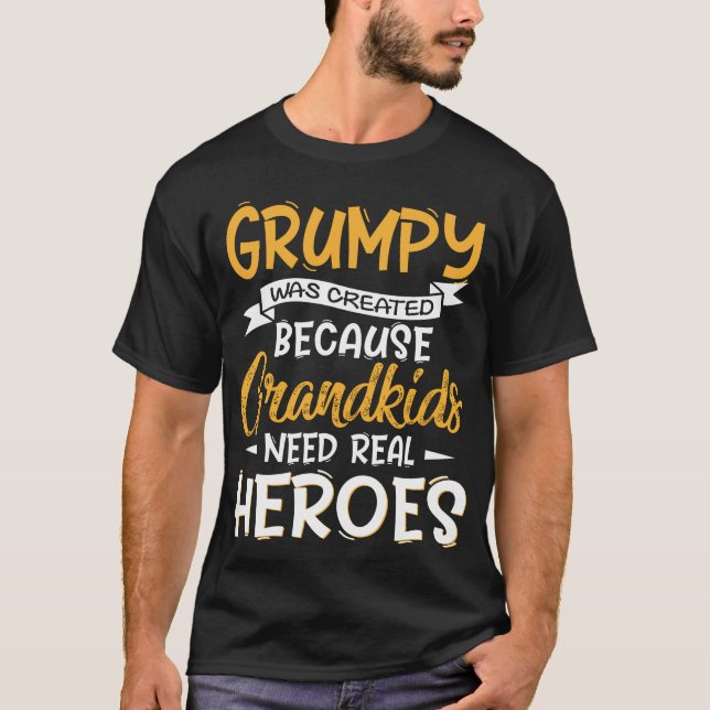 Morfar från Fars dag Skapades grumlig T Shirt (Framsida)