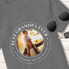 Morfar Gift Kärlek You Pappa Best Grandpa Foto T Shirt