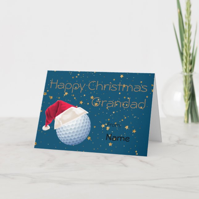 Morfar Golf Sports-Personligen Helgkort (Framsida)