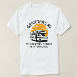 Morfar husvagn topp rolig camping present t shirt