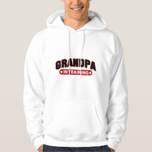 Morfar i utbildning sweatshirt med luva