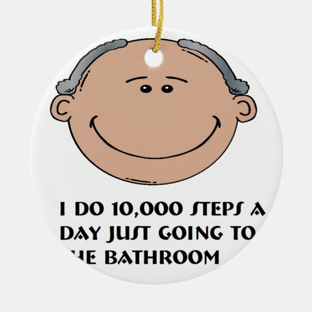 Morfar Julgransprydnad Keramik (Framsidan)