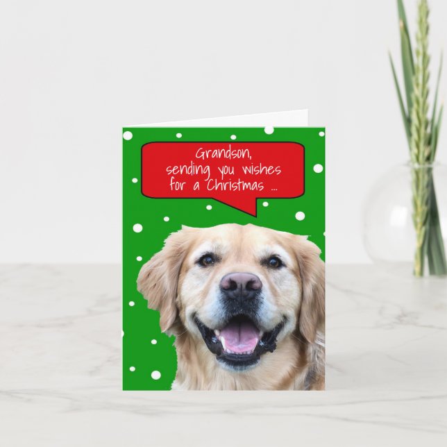 Morfar julkort helgkort (Framsida)