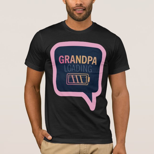 Morfar läser in Roligt T Shirt (Framsida)