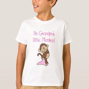 Morfar lite apa - rosa Tshirts och gåvor