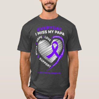 Morfar, lyft minne av miss My Pappa Alzheimers T Shirt