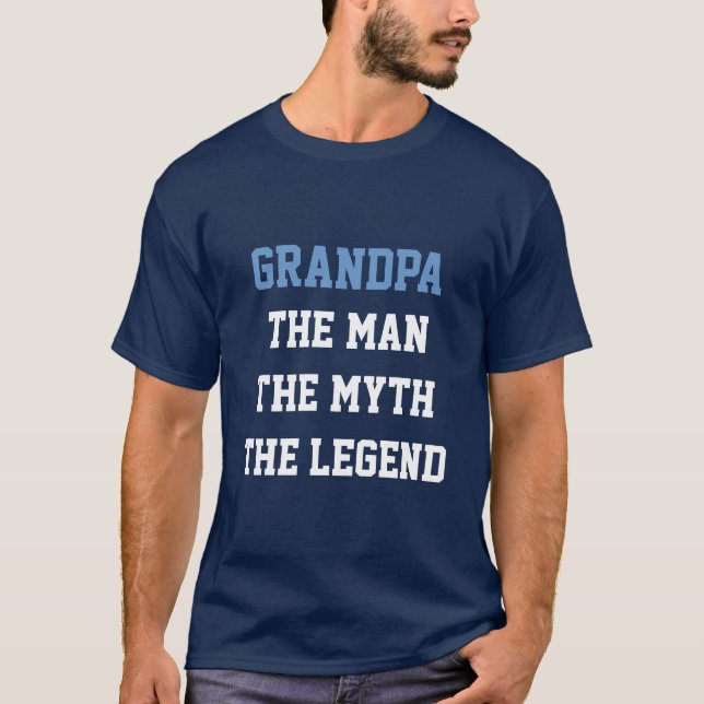 Morfar man myt legend t-shirt (Framsida)