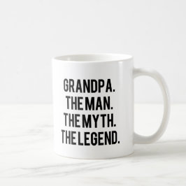Morfar manen mythen den roliga muggen för legend kaffemugg