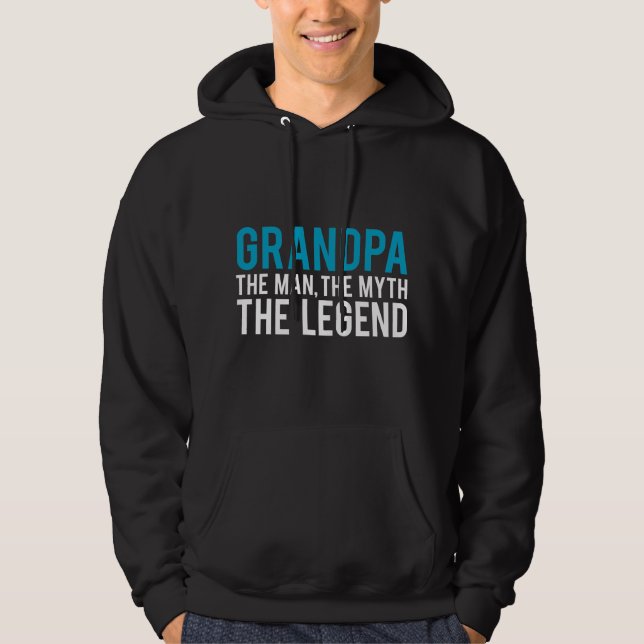 Morfar manen, mythen, legenden sweatshirt med luva (Framsida)