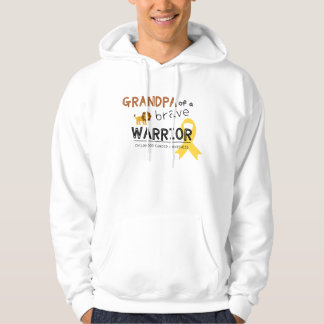 morfar, modig krigare, cancer pullover hoodie