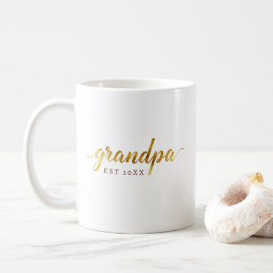 Morfar Mug Personlig “EST” Bebisannonsering Kaffemugg