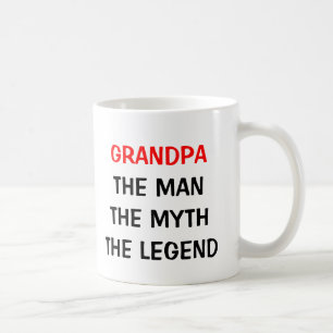 Morfar muggen för manmythlegend kaffemugg