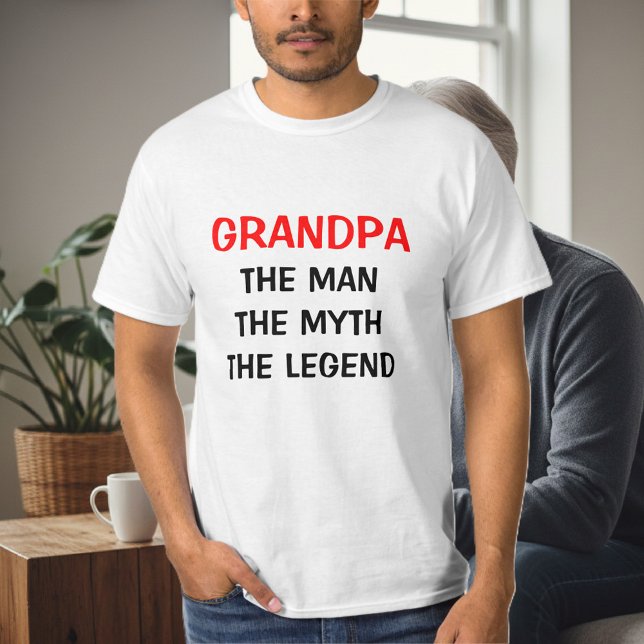 Morfar, myten, T-tröjan T Shirt (grandpa t shirt)