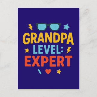 morfar nivå expert (seriestil) vykort