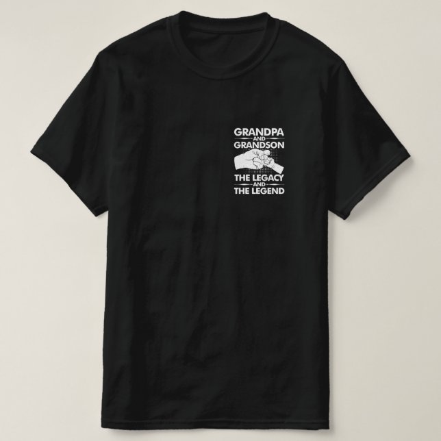 Morfar och morfar, arvet och arvet t shirt (Design framsida)