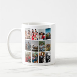 Morfar och mormor 12 Foto minnes collage mall Kaffemugg