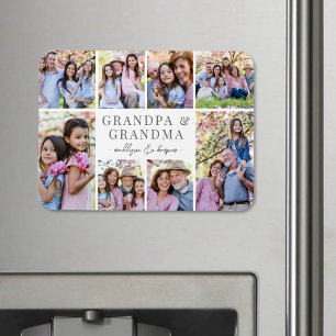 Morfar- och mormor-fotocollage or Föräldrars föräl Magnet