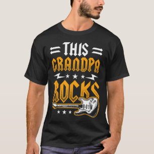 Morfar rockar pappas gitarr t shirt