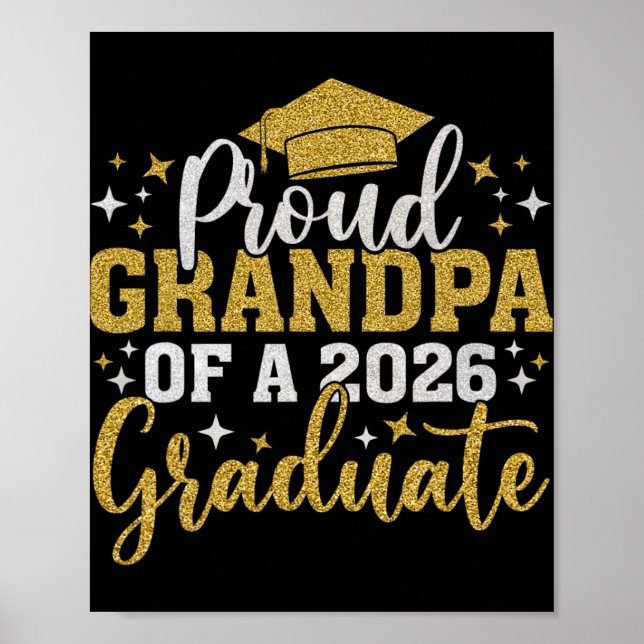 Morfar Senior 2026 Stolt Morfar Till En 2026 Exami Poster (Framsidan)