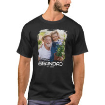 Morfar Setade Ut Djärv Foto-T-Shirt