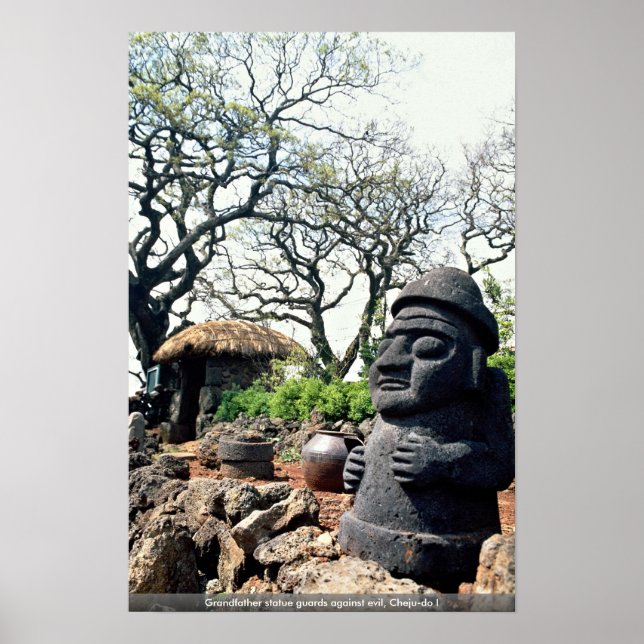 Morfar staty vakter mot ondska, Cheju-do I Poster (Framsidan)