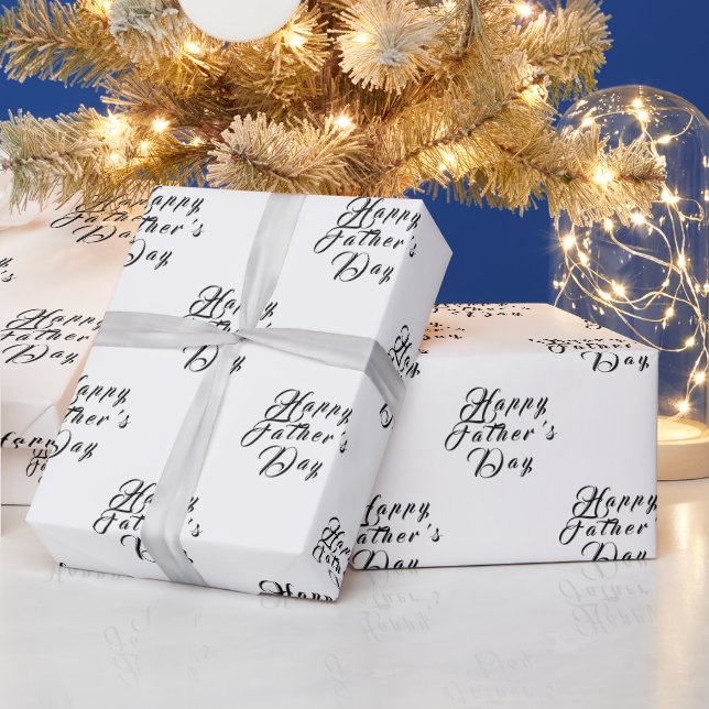 Morfar, svart, modern, lycklig Fars dag Pappa Presentpapper (Helgdagar)