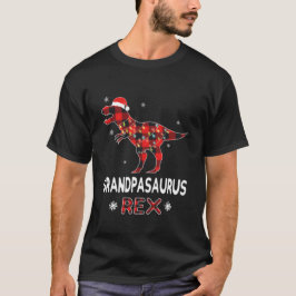 Morfar T-Rex Red Plaid Buffalo Jul Dinosaur T Shirt
